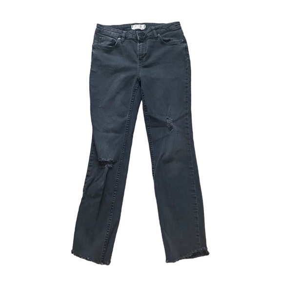 We the Free Distressed Faded Black Skinny Jeans Sz 26 - Picture 1 of 6